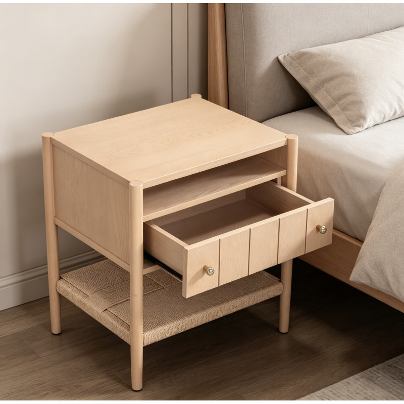 Table de chevet avec tiroir Mid-Century