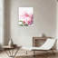 Art mural en toile rose sans cadre 24 po x 36 po