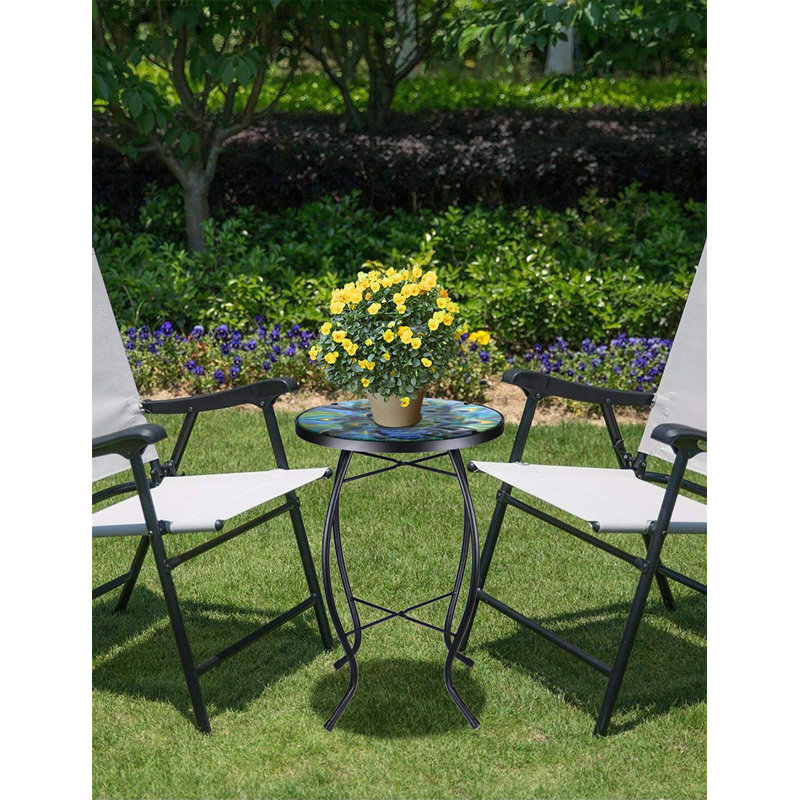Mehcad Round 35.5Cm L Outdoor Bistro Table