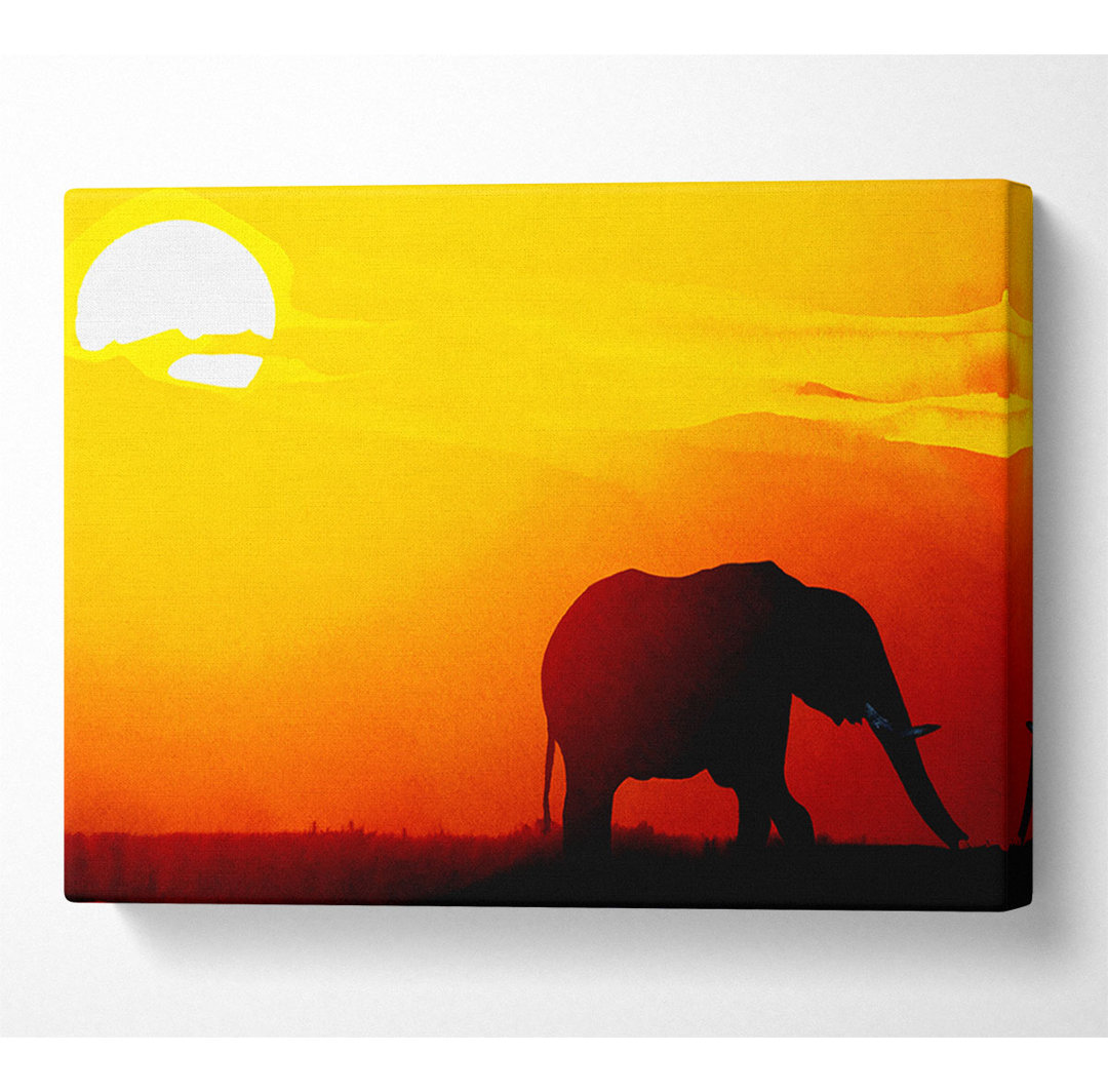 Goldener Elefant - Druck