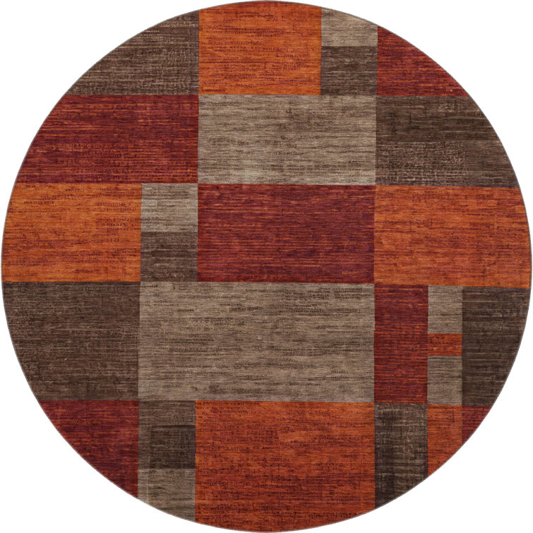 Premium Machine Washable Lubbers AMF1749 Squares Rug
