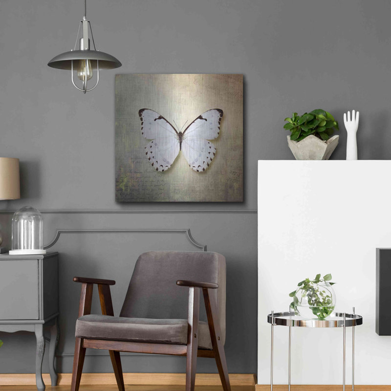«French Butterfly II» par Debra Van Swearingen, H 24 po x l 24 po