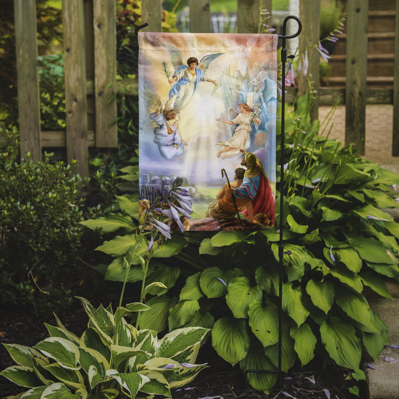 Drapeau de jardin «The Shepherds and Angels», H 15 po x l 11 po