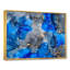 Bleu et gris luxueux abstrait fluide V - peinture sur toile-67359291-67359297