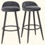 Aaser Upholstered Counter Stool with Metal Frame-228033943
