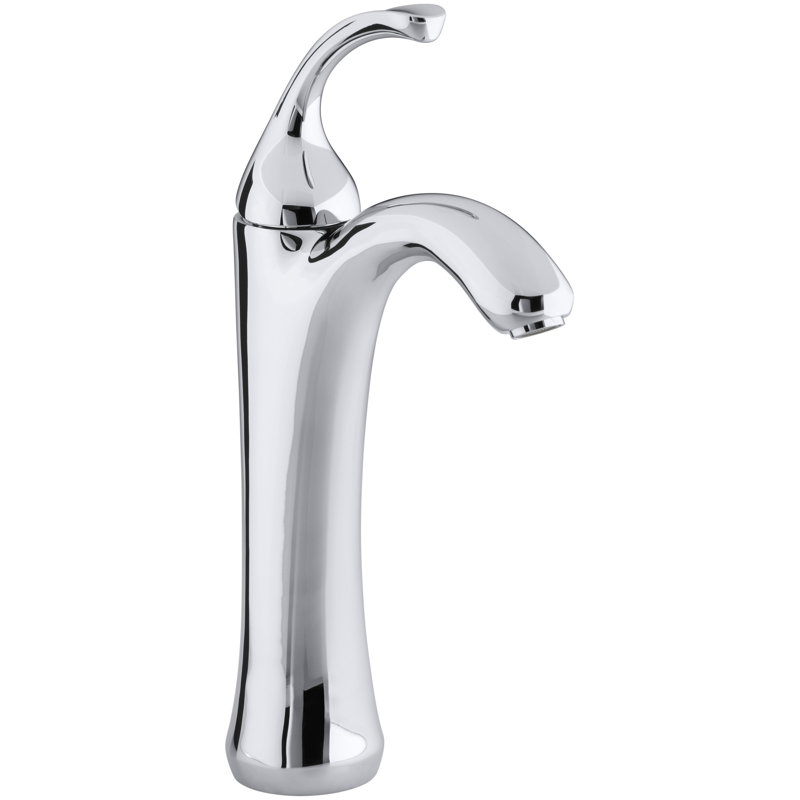 Robinet de salle de bain monotrou avec drain Forté, Chrome poli