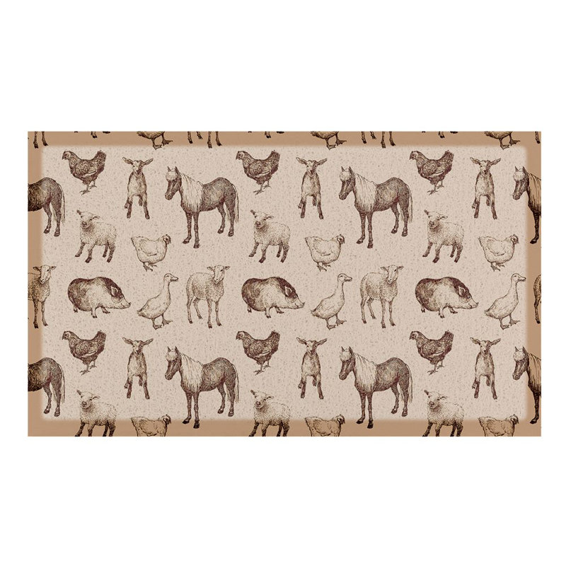 Non-Slip Animal Print Doormat