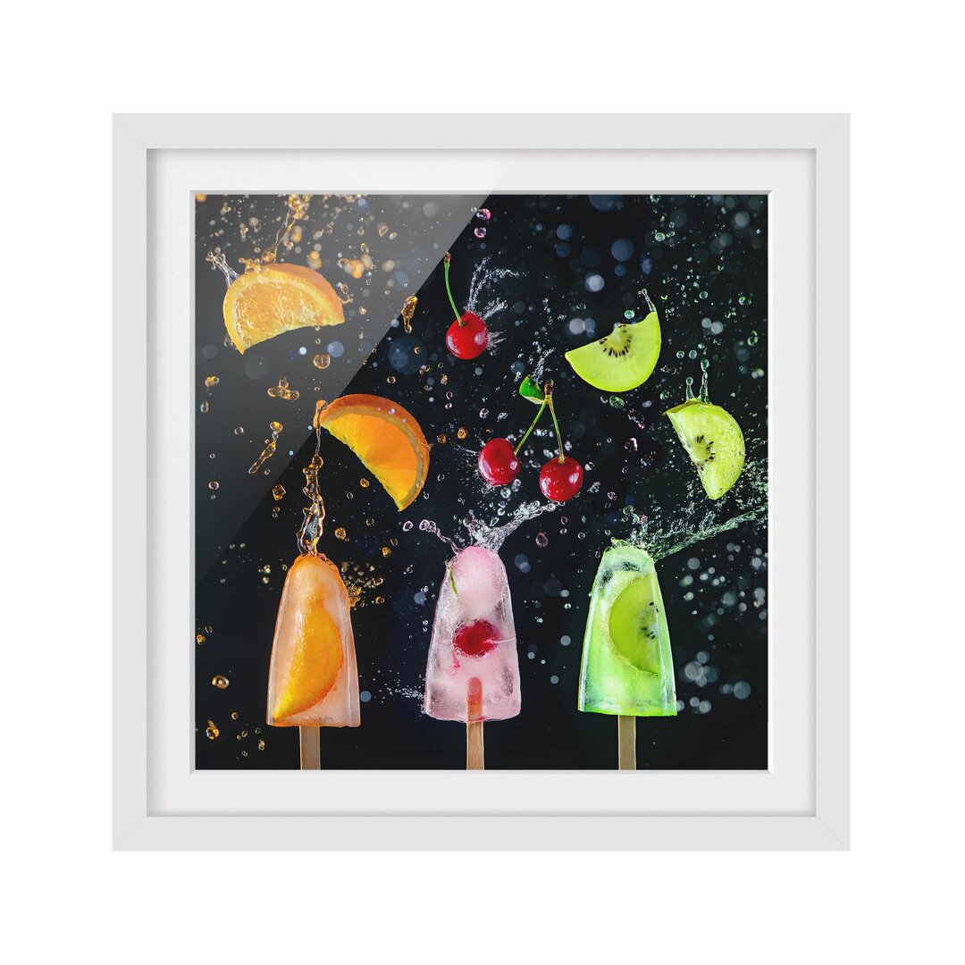 Gerahmtes Poster Ice Lolly