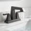 Robinet de salle de bain moderne à ensemble central avec bonde escamotable et conduites d'alimentation (ensemble de 2)-128613752