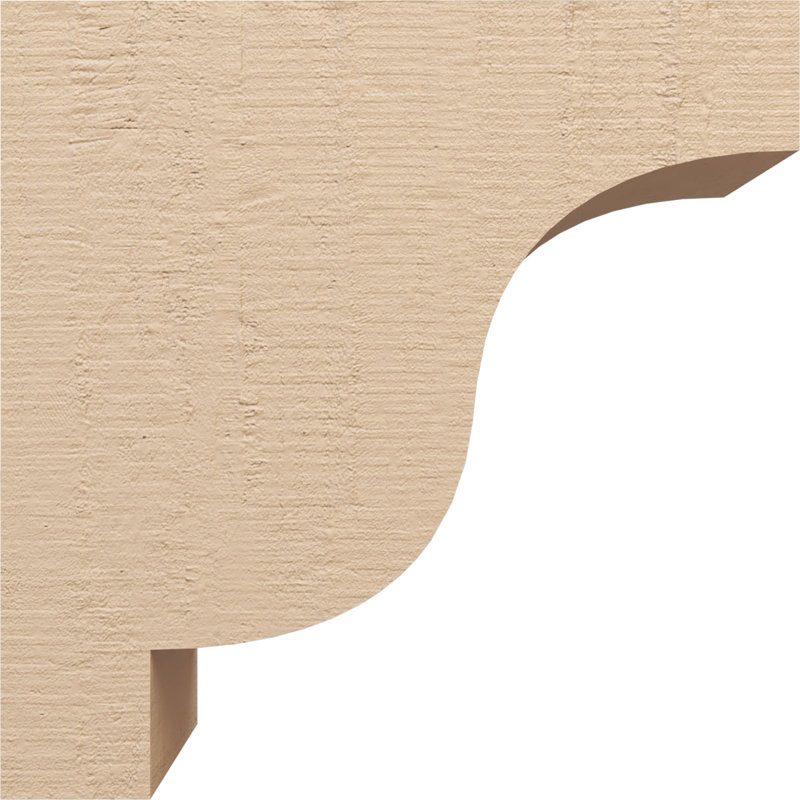 Bois de cèdre brut Newport, grain de bois TimberThane, brun clair apprêté, H 18 po x l 9 po x P 18 po