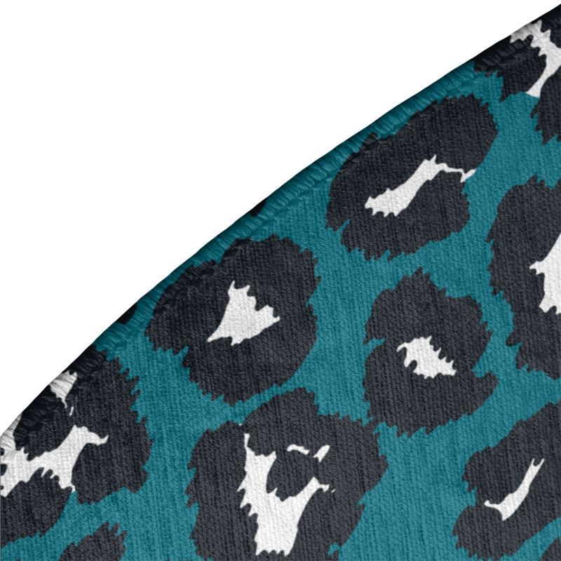 Animal Print Indoor Rug, Round 5'