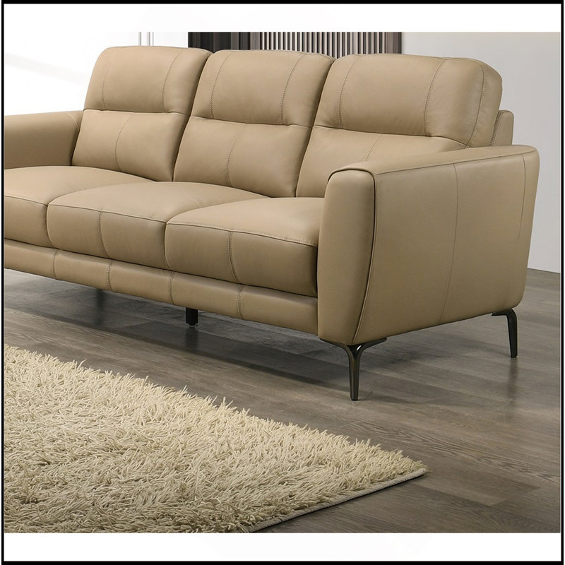 Canapé en cuir Taupe, Taupe