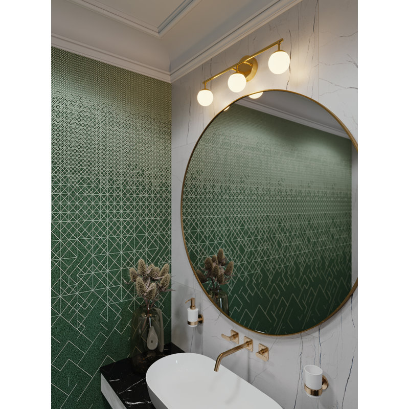 Catalina 3 - Light Dimmable LED Vanity Light, Satin Brass