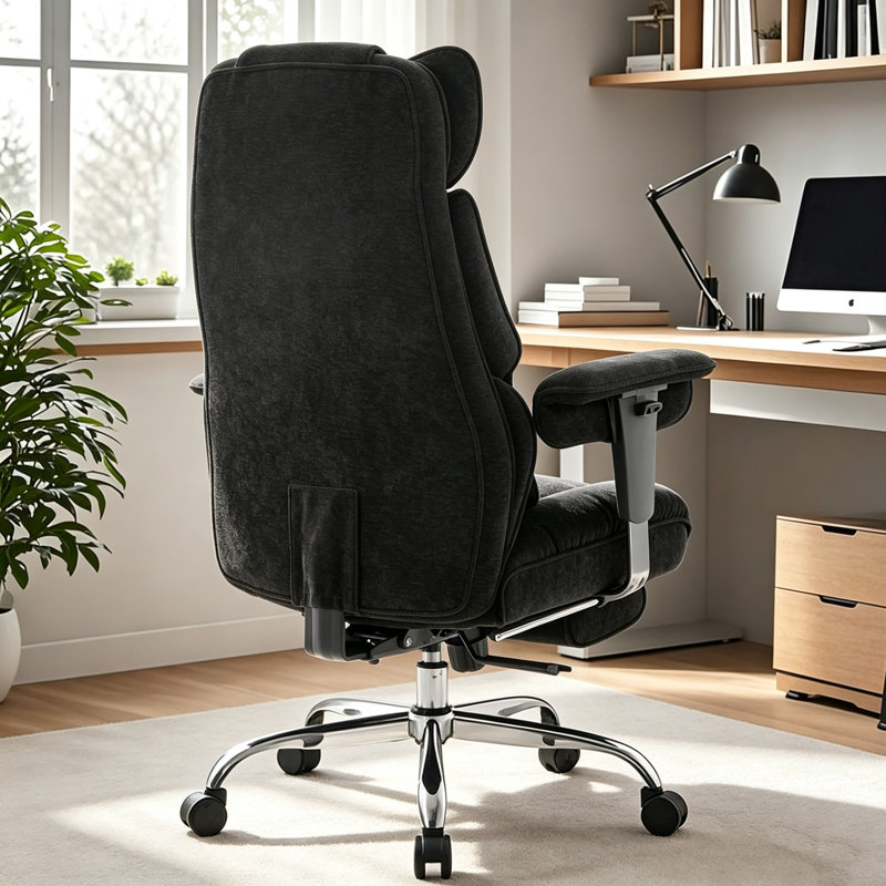 Brayden Studio Office Chair, BLACK-Fabric