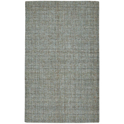 Tapis bleu en laine touffeté à la main Onnig