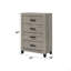 Commode à finition gris clair