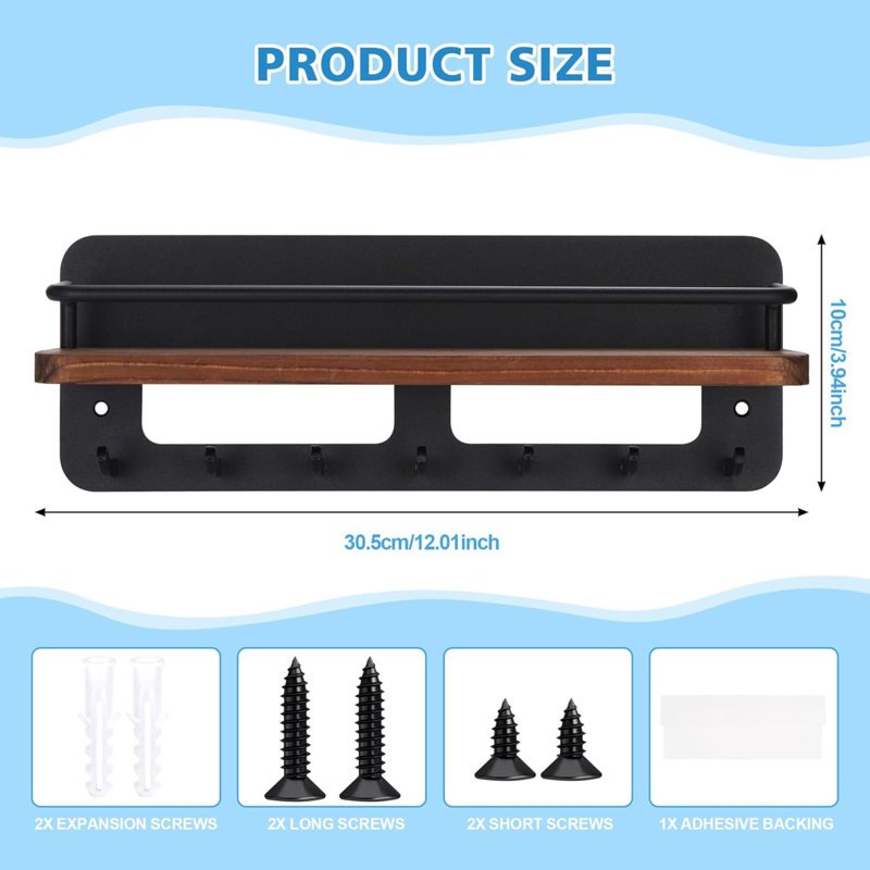 Wall Organizer, Brown/Black