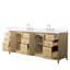 Janna 84" Freestanding Double Bathroom Vanity with Quartz Top-142245400-142245403-142245406