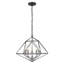 Luminaire suspendu géométrique 5 lumières Kiesel