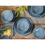 Reactive BLUE Piece Stoneware Dinnerware Set - Service for 4