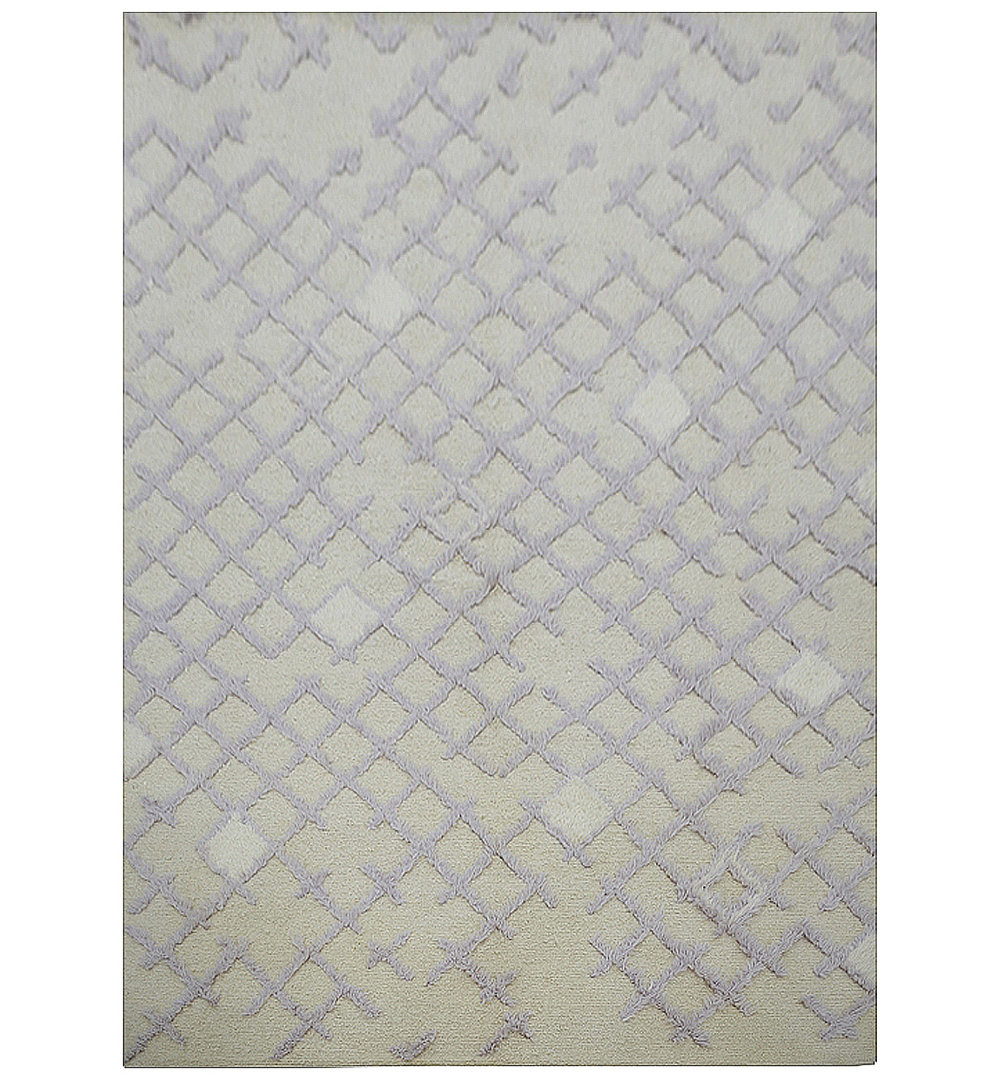 Geometric Hand Knotted 176cm X 256cm Area Rug