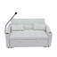 Canapé-lit futon moderne en velours avec canapé-lit, dossier inclinable réglable, coussins décoratifs, poches, canapé-lit convertible 3 en 1 pour le salon-2071907568