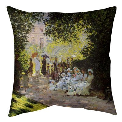 Coussin décoratif claude monet monceau park