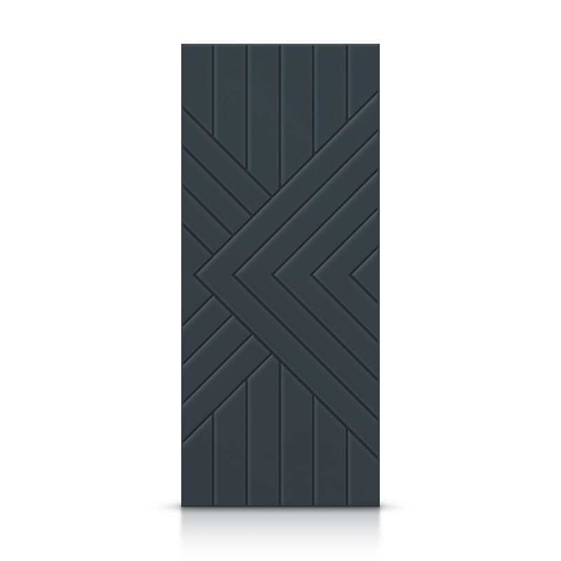 Porte standard à panneaux en bois, Gris anthracite, 24 po x 84 po