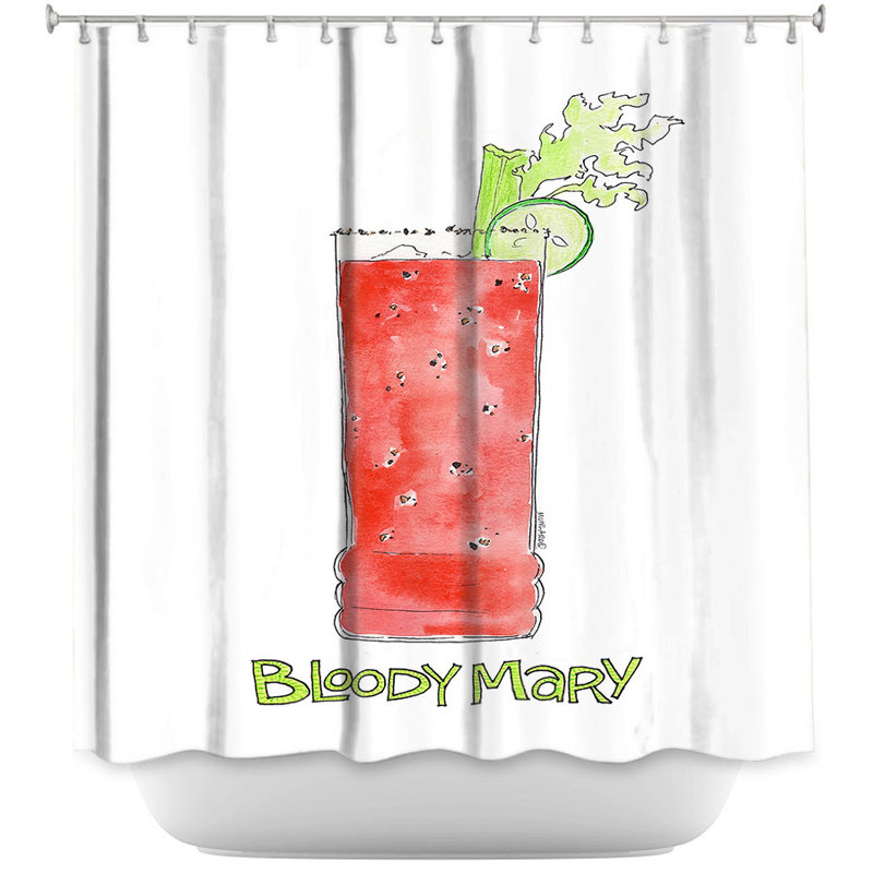 Rideau de douche simple sanglante mary