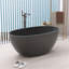 Baignoire autoportante à surface solide de 55 pouces avec bonde-117989349