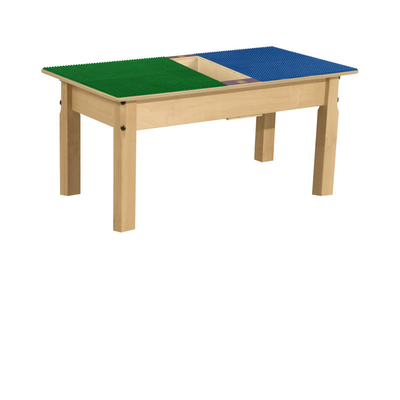 Table de jeu Time-2-Play, Bleu et vert, H 14,5 po x L 35 po x l 15,5 po