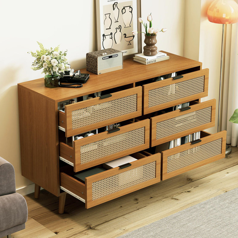 Chest Of Drawers With 6 Drawers, Brown