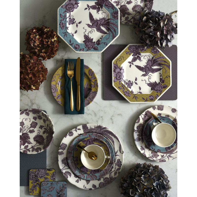 Kingsley Octagonal Plates, Ochre