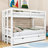 Dorriel Twin Over Twin/King Wooden Convertible Bunk Bed With Twin Size Trundle-1016193039
