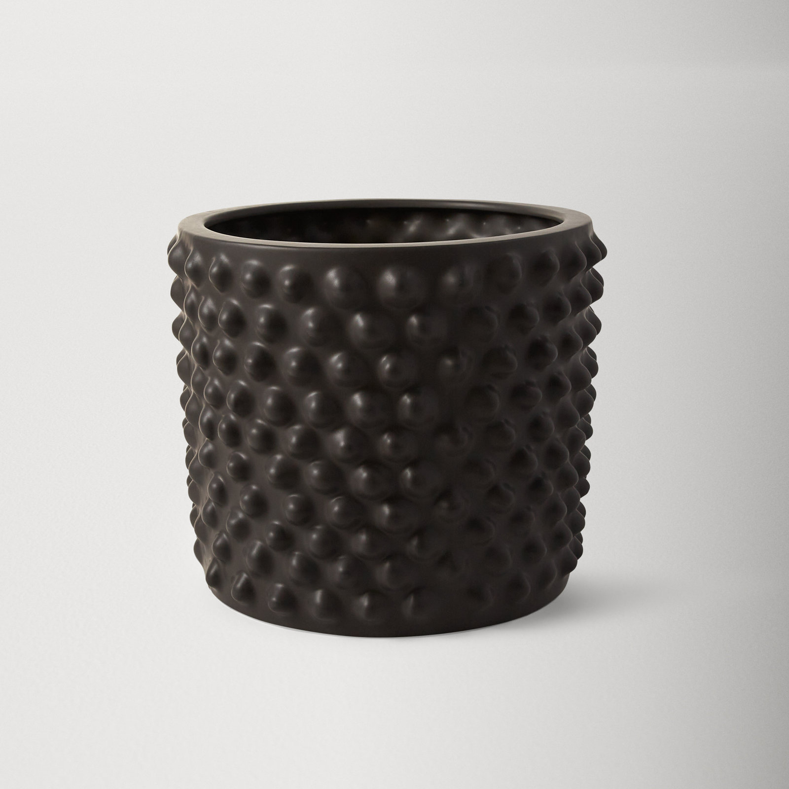 Cloudy Ceramic Pot Planter, 9.84" H x 11.81" W x 11.81" D, Gray