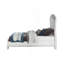 Lit en tissu et finition platine Maverick-1301212595