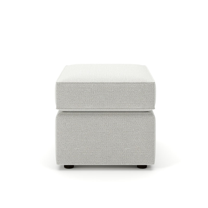 Leigh 27" Wide Rectangle Standard Ottoman, Mina Sterling