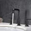 Robinet de salle de bain noir mat de 6,48 po avec valve longue durée de vie avec corps en laiton et cartouche en céramique