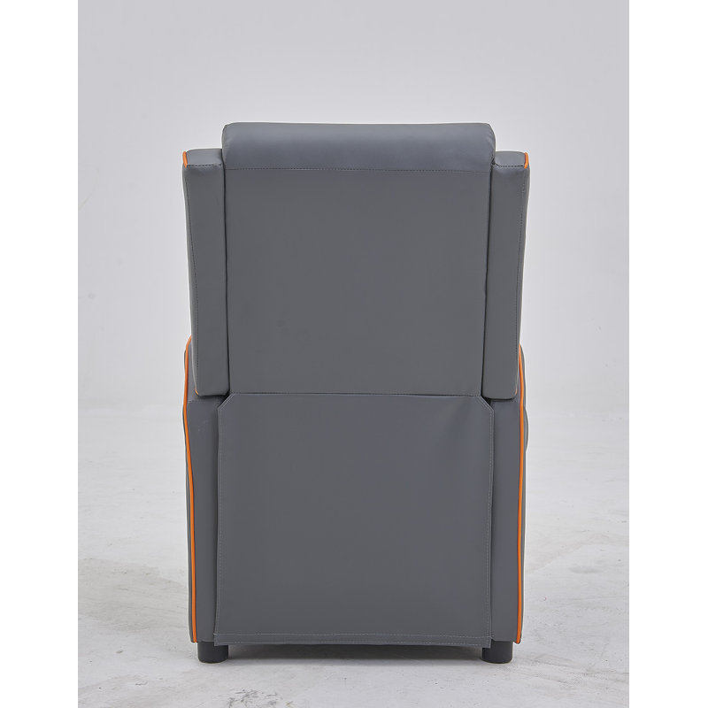 Camberly 65cm Wide Standard Recliner, Grey/Orange