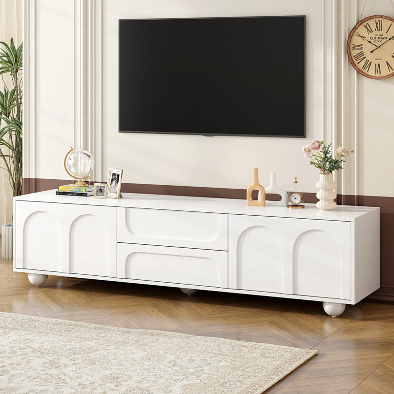 69.6'' TV Stand, White