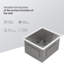 Évier de cuisine encastrable 14 po - évier de cuisine encastrable 14 po x 18 po x 9 po en acier inoxydable de calibre 16 profond 9 pouces