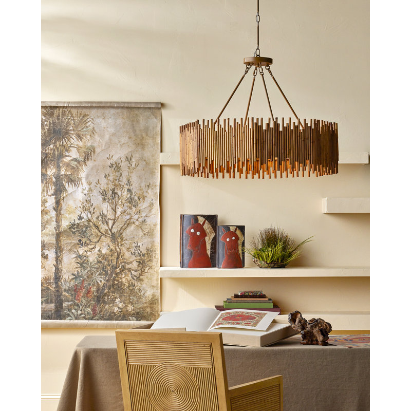 Teahouse 8 - Light Wrought Iron Chandelier