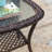 Ensemble de conversation modulaire en rotin pour 8 personnes avec 2 chaises et coussins Ansis