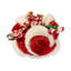 Figurine de Noël Kurt Adler Fabriche, père Noël avec bonbon et sac de Noël, 10,5 po