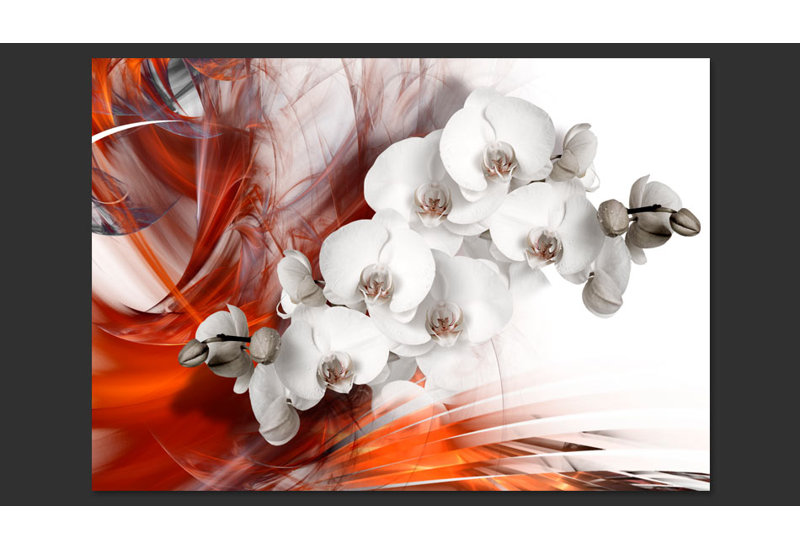 Orchid Semi-Gloss Paste the Wall Mural, 280cm x 400cm, White