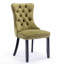 Ensemble de 2 chaises de salle à manger rembourrées en velours de haute qualité avec pieds en bois et garniture cloutée haut de gamme-121054344-121054331