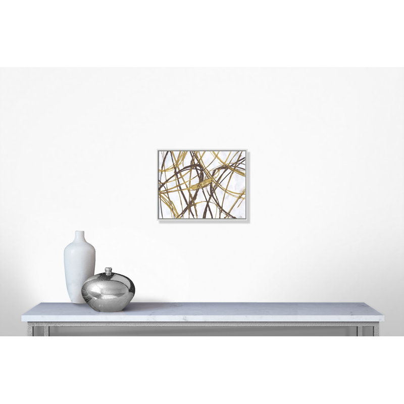 «Expressions», cadre flottant, reproduction d'art sur toile, H 22 po x l 28 po x P 2 po, Cadre blanc