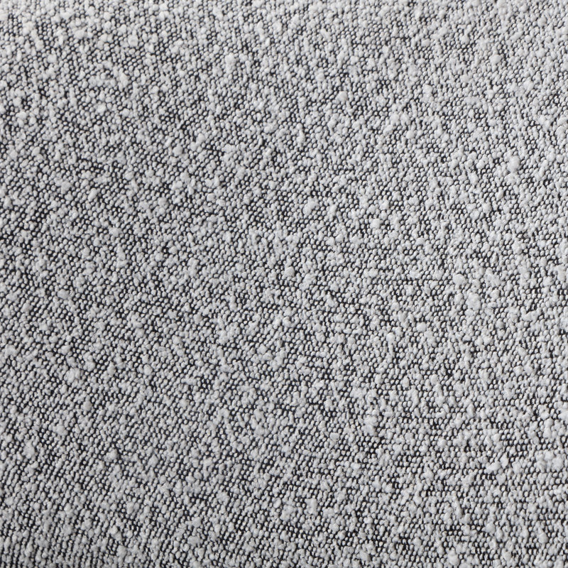 Lit Donnelly, Grand, Tissu bouclé gris