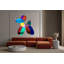 Art mural en acrylique multicolore-71041850