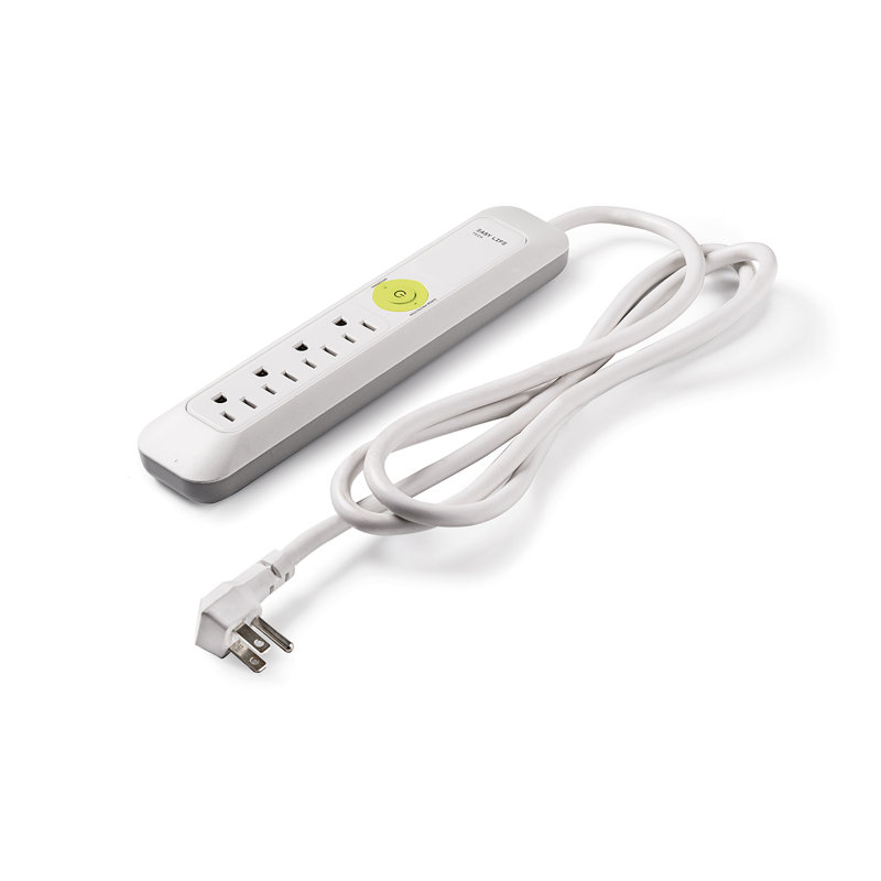 Protecteur de surtension à 4 prises Power Strips, Blanc